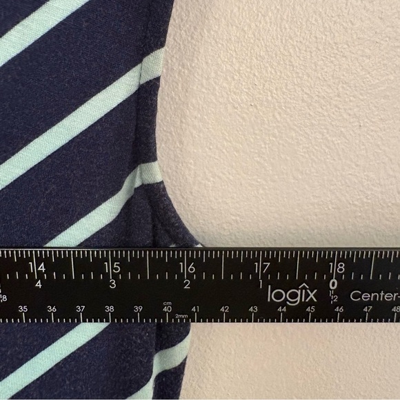 Apt. 9 Navy and White Striped Maxi Dress XL - Picture 7 of 7